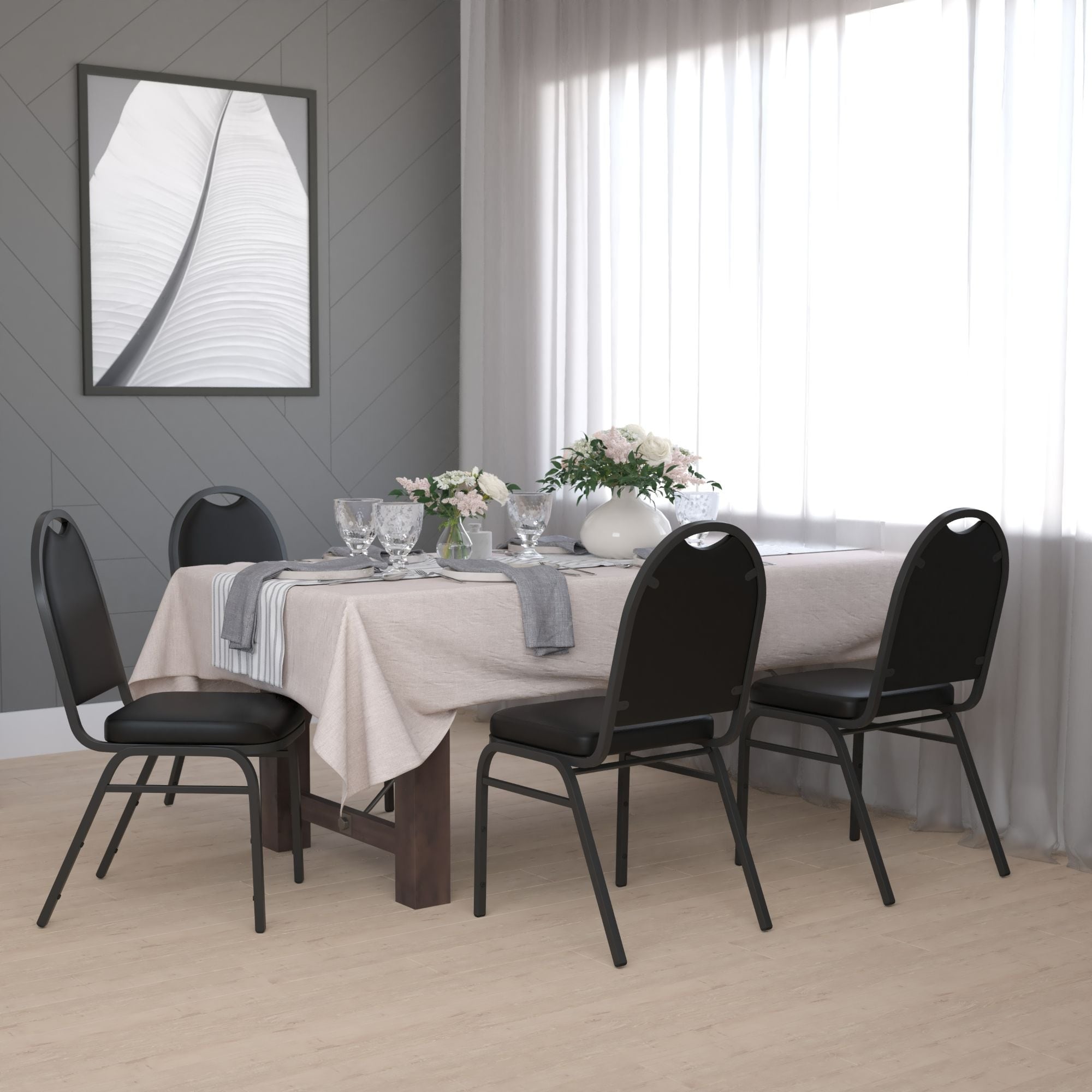 Metal banquet chairs deals