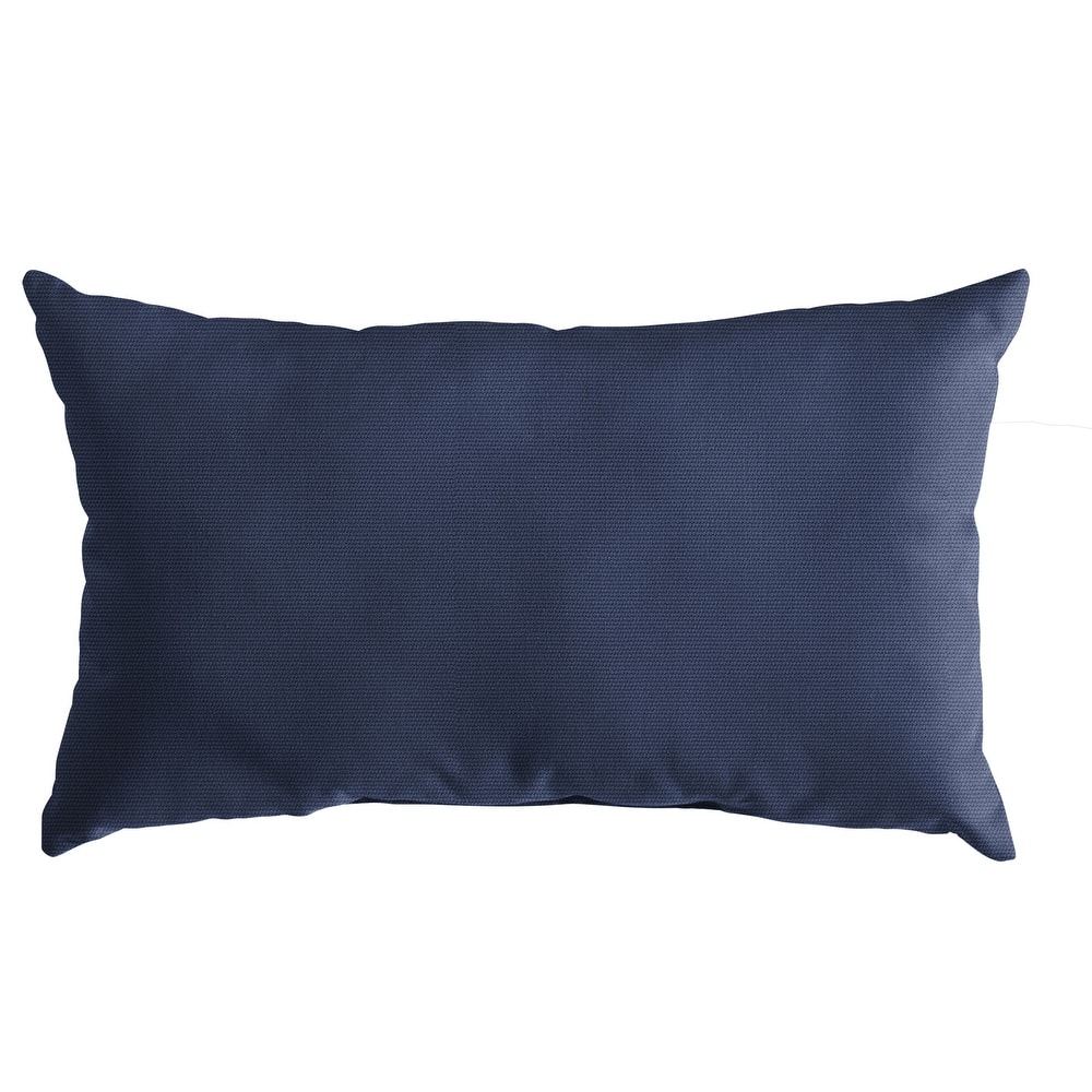 Sunbrella Canvas Indoor/Outdoor 12x24 Knife Edge Pillow (Single) - 12 in H x 24 in W x 6 in D