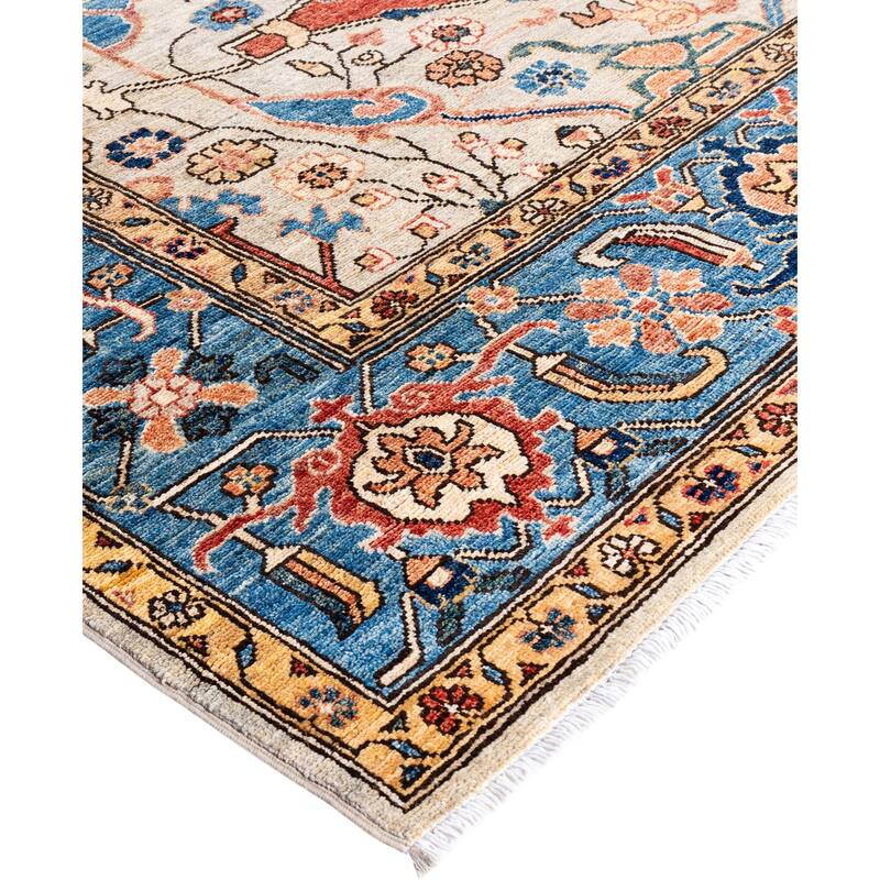 Serapi One-of-a-Kind Hand-Knotted Area Rug - Gray - 7' 10" x 9' 9"
