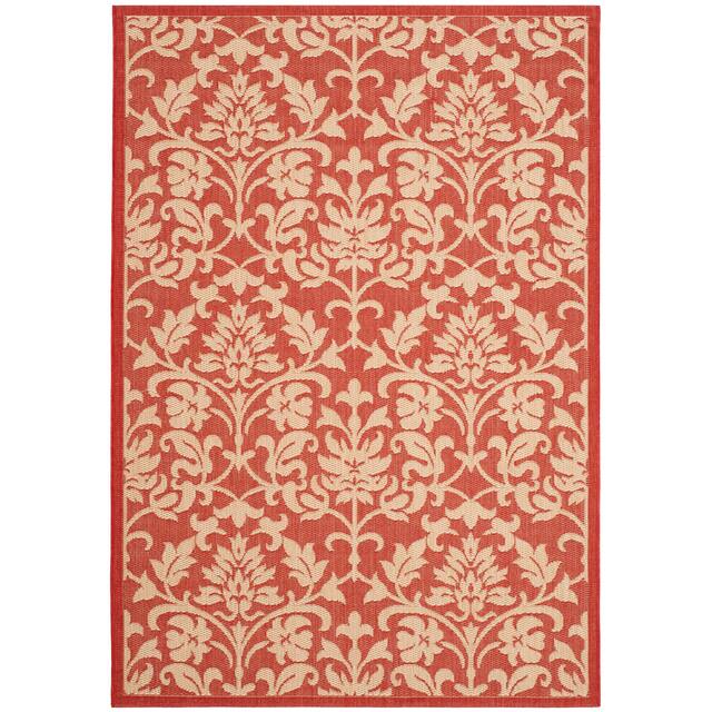 SAFAVIEH Courtyard Bettylou Indoor/ Outdoor Damask Area Rug
