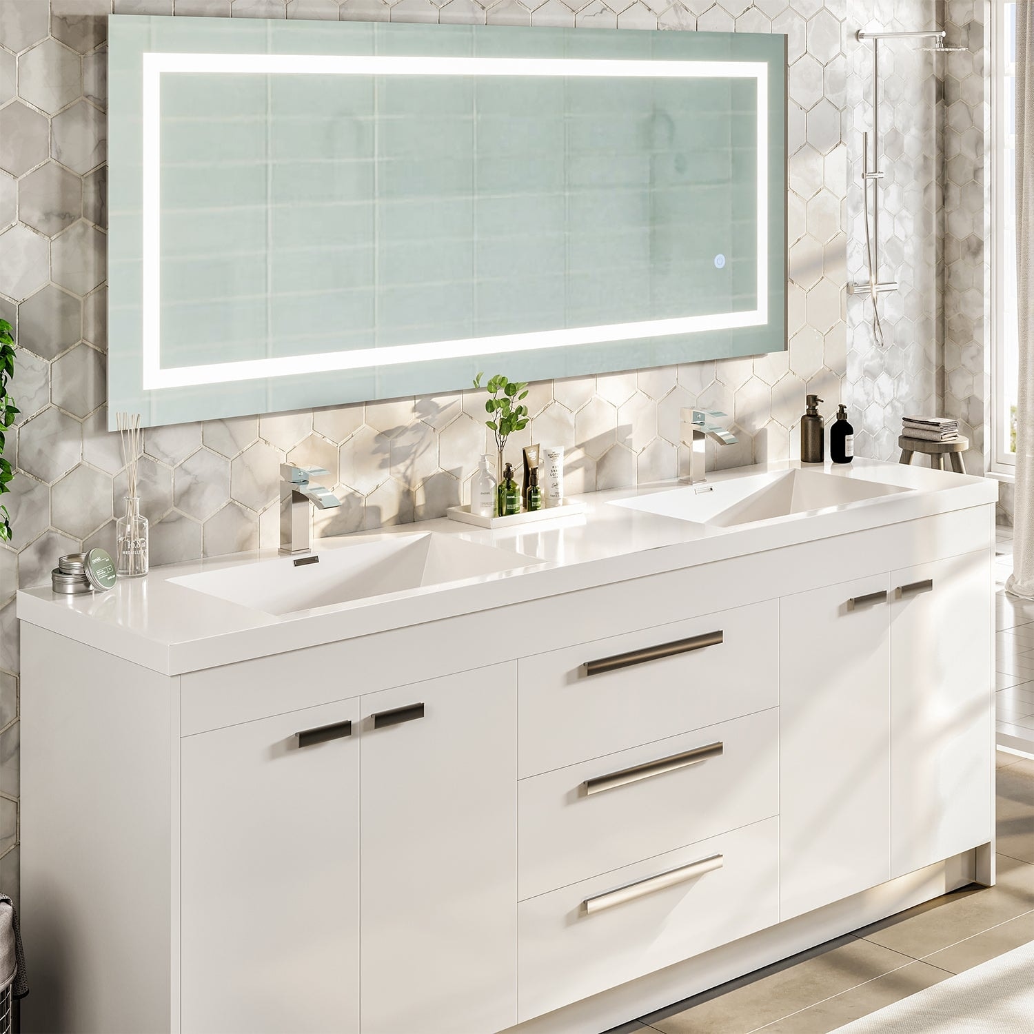 84 double sink vanity cheap