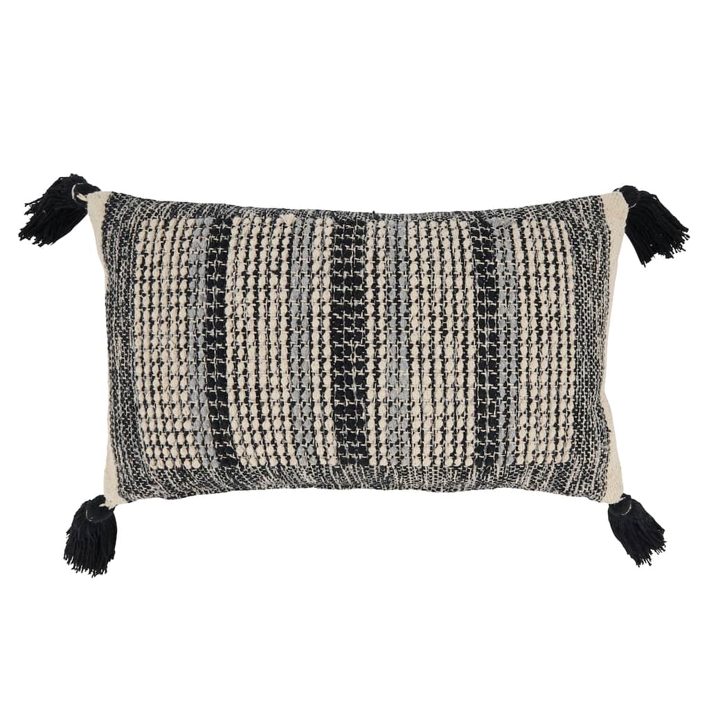 Block Bliss Stitch Throw Pillow