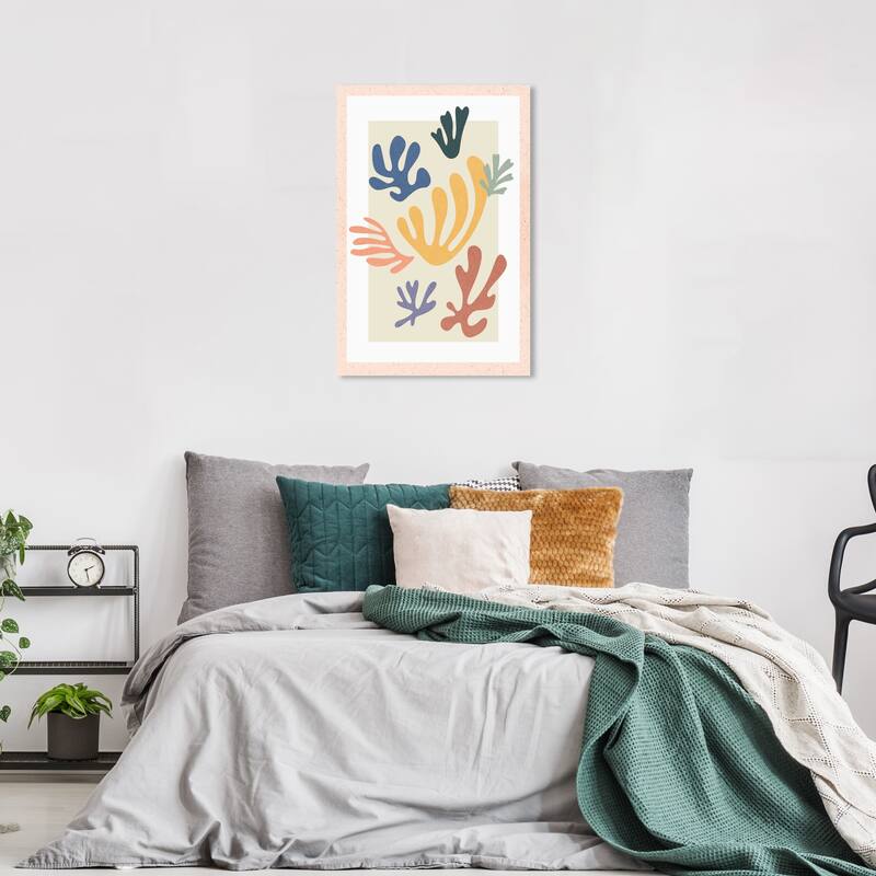 Wynwood Studio Canvas Nautical and Coastal Caribe Corals White and Cream White Modern & Contemporary Wall Art Canvas Print - 36 x 24
