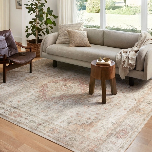 Alexander Home Meghan Distressed Vintage Area Rug - On Sale
