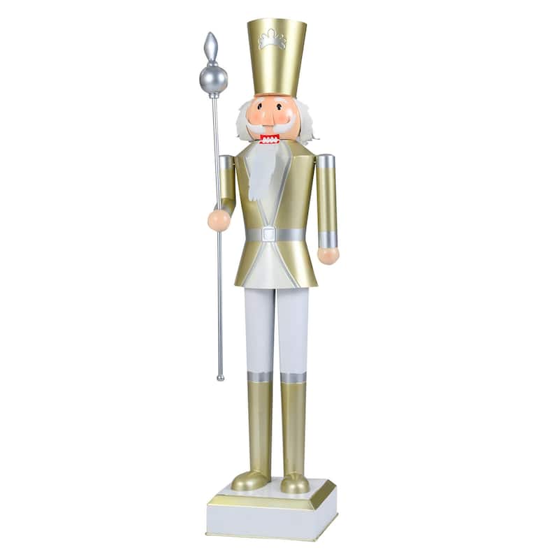 Costway 4’ Christmas Nutcracker with High Hat & Beautiful Scepter, - See Details