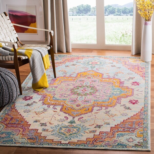 Safavieh Crystal Floretta Vintage Boho Medallion Rug. Opens flyout.