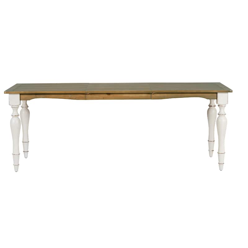 82.7 inch Extendable Dining Table with 23.6 inch Removable Leaf