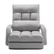 preview thumbnail 9 of 10, 2-in-1 Foldable Floor Chair Bed with 5-Position Adjustable Backrest - 25.2" x 24" x 27.2"