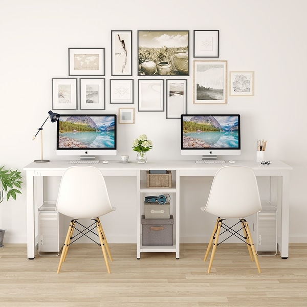 Double desk on sale
