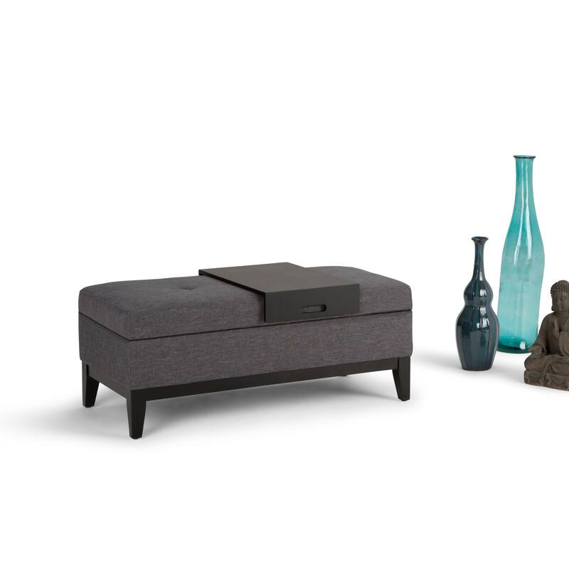 WYNDENHALL Jackson 42 inch Wide Rectangle Storage Ottoman