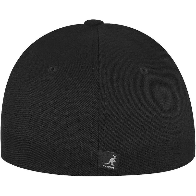 Kangol Unisex Wool Flexfit Comfortable Baseball Cap, Black, Size Small/Medium