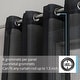 preview thumbnail 1 of 2, HLC.me 2 Piece Semi Sheer Voile Window Curtain Drapes Grommet Top Panels Bedroom, Living Room - Set of 2 panels 54 W x 84 L - Black