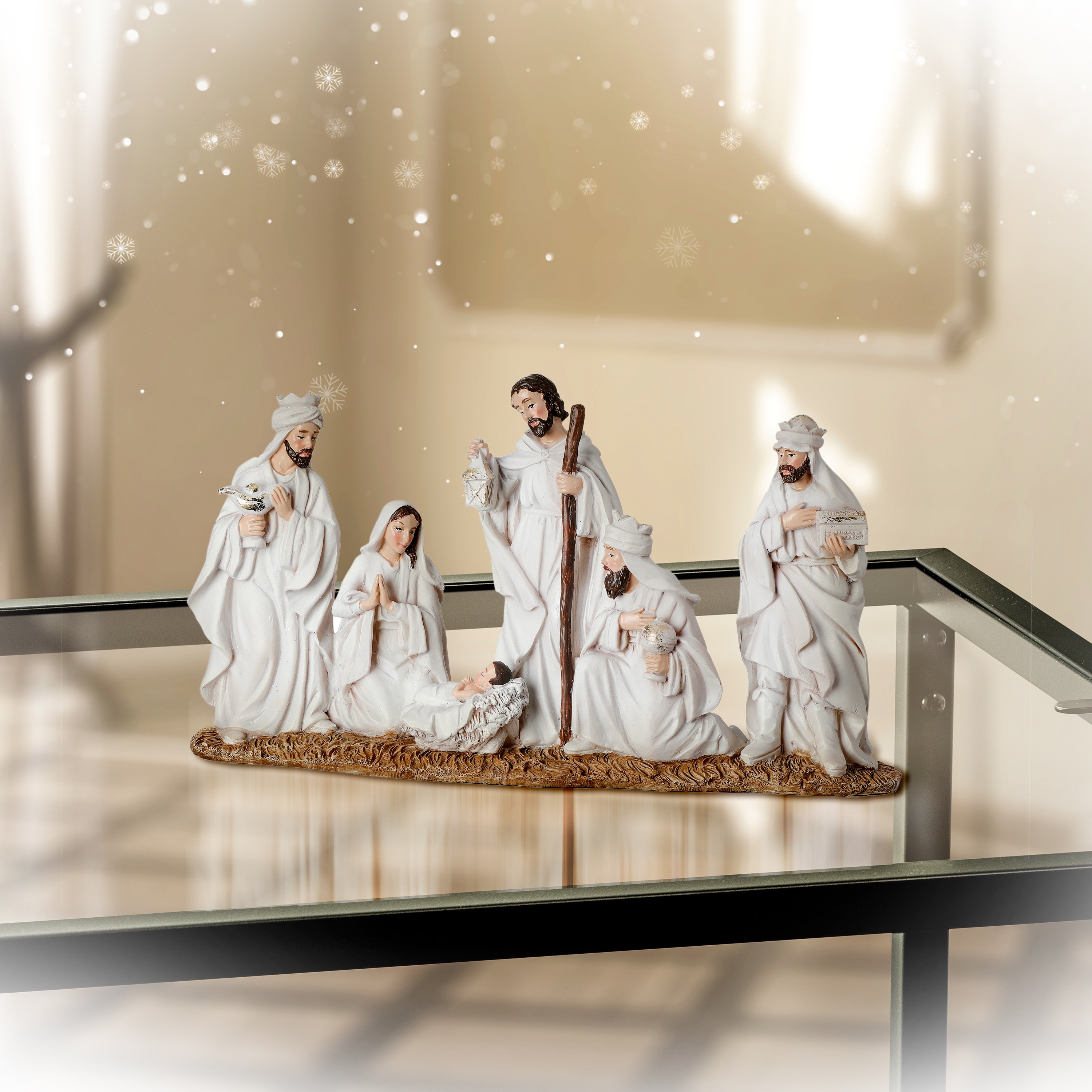 10.5" Resin Nativity Scene