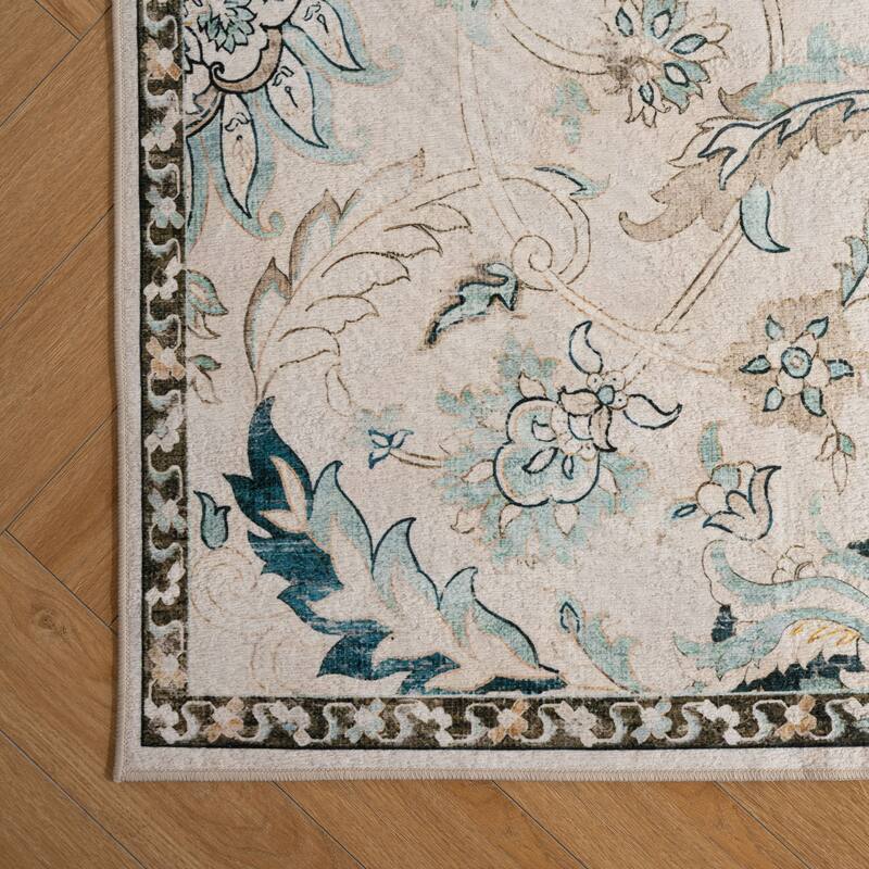 Soft and Non-Slip Machine-Washable Foldable Multi-Use Area Rug