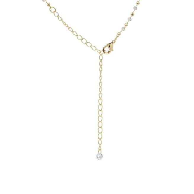 Victoria Townsend Bobble & Clear Crystal Chain Necklace