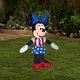 preview thumbnail 1 of 0, Gemmy Airblown Inflatable Patriotic Minnie Mouse, 3.5 ft Tall, white - 42.13x17.72x33.47