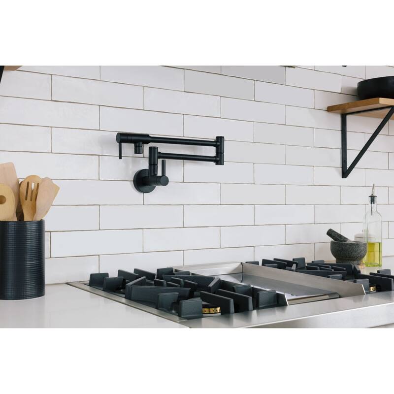 Moen 5.5 GPM Wall Mounted Double Handle Pot Filler