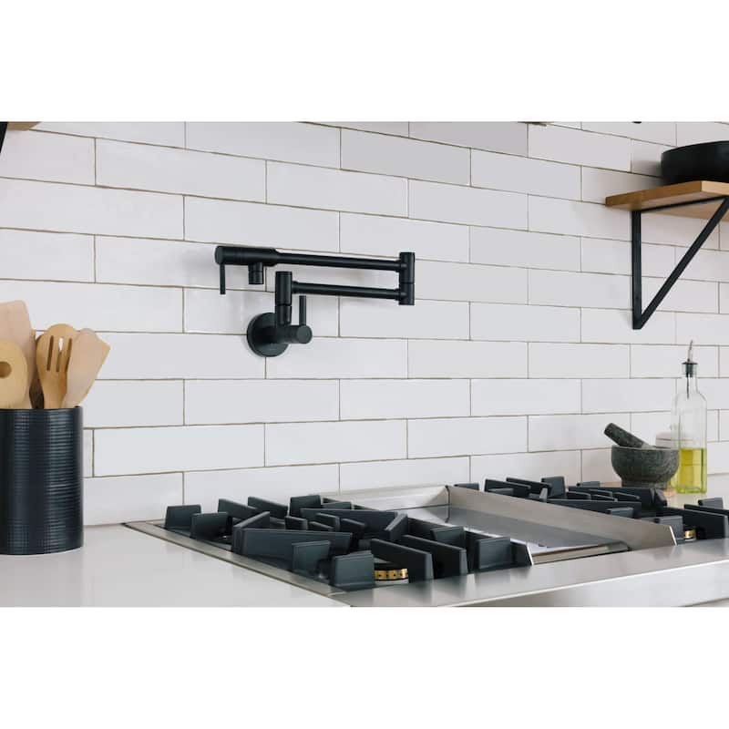 Moen 5.5 GPM Wall Mounted Double Handle Pot Filler