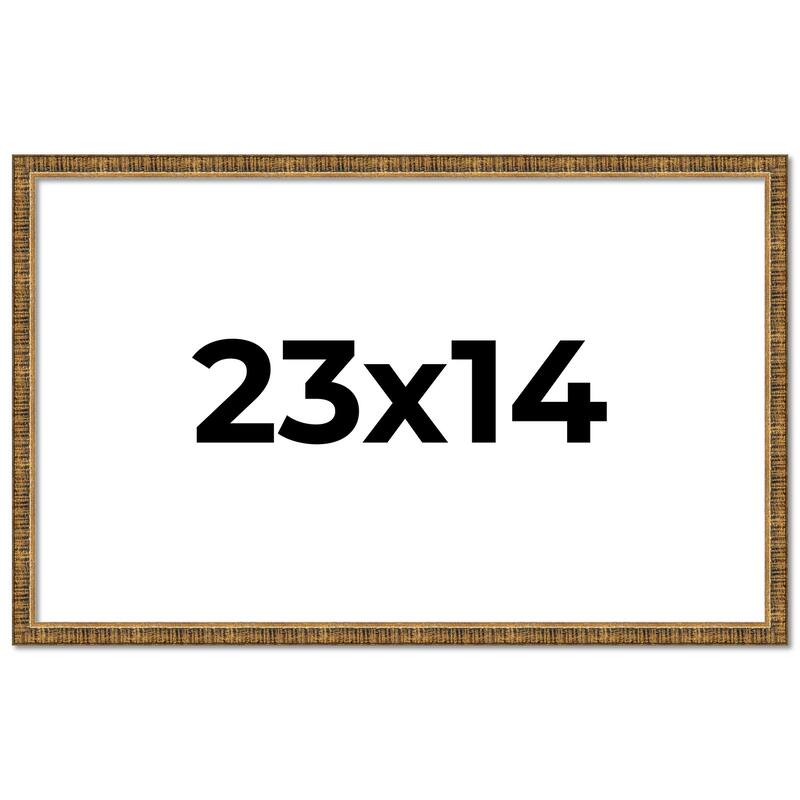 23x14 Frame Gold Kingsley Distressed Solid Wood Picture Frame Width