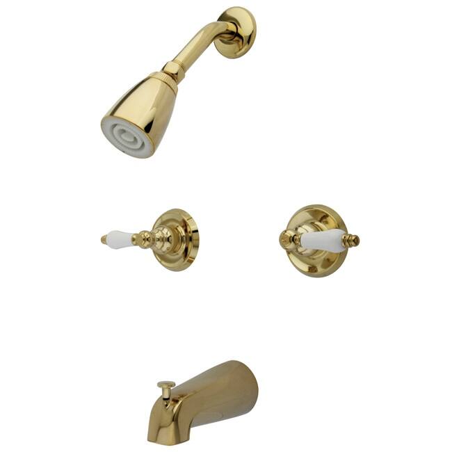 Kingston Brass Magellan Tub and Shower Trim with Single Function - Polished Brass