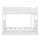 preview thumbnail 7 of 25, Twin-Over-Twin Bunk Bed Frame with Ladders and Two Storage Drawers,Full Length Guard Rails,for Kids Youths Adults
