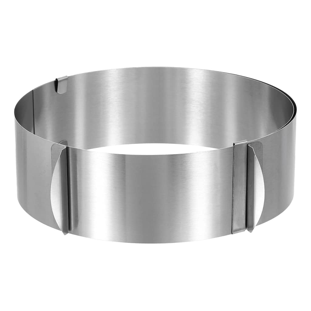 Cake Ring 6cm High Adjustable Round Cake Ring Mousse Baking Moulds