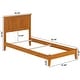 preview thumbnail 28 of 66, Nantucket Twin XL Foundation Bed in Light Toffee