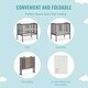preview thumbnail 5 of 3, Dream On Me , 2 In 1 Lightweight Portable Cribs - Steel Grey