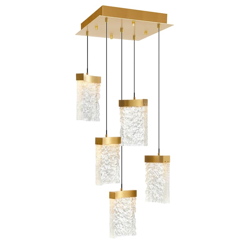 Lava Integrated LED Brass Mini Pendant - Brass