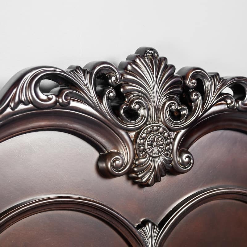 Furniture of America Diva Cherry Solid Wood Four Poster Bed