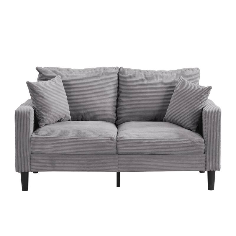 Resilience Loveseat Sofa, Wooden Frame 2 Seat Sofa