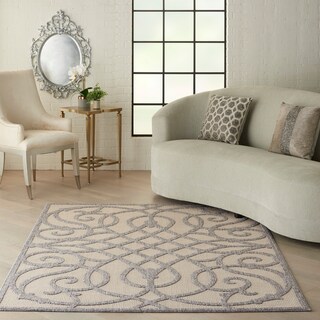 Nourison Palamos Geometric Scroll Indoor Outdoor Area Rug