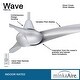 preview thumbnail 18 of 17, Minka Aire Light Wave 3 Blade 44 Inch Ceiling Fan With LED Light Kit