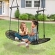 preview thumbnail 1 of 7, Adjustable Saucer Tree Swing Set with Stable Structure for Kids