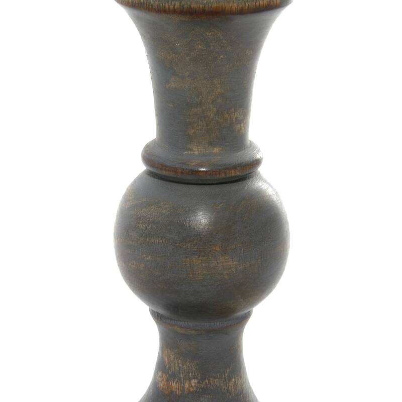 Wood Country Cottage Candle Holder (Set of 3)