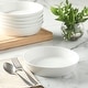 preview thumbnail 7 of 6, Martha Stewart Selma 6-Piece 41oz 8 Inch Large Pasta Bowls Porcelain Ceramic Chip and Scratch Resistant Shallow Bowls