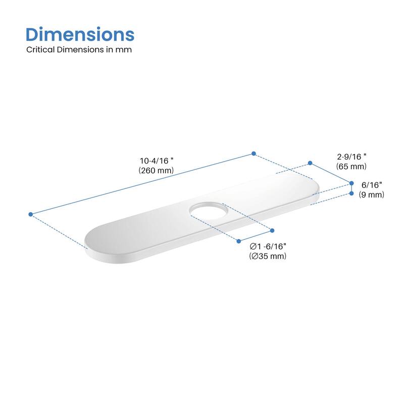 10 Inch Kitchen Faucet Hole Cover