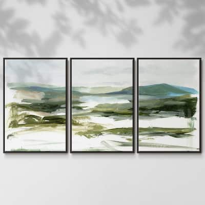 Marsh Sketch I - Multi Piece Framed Canvas