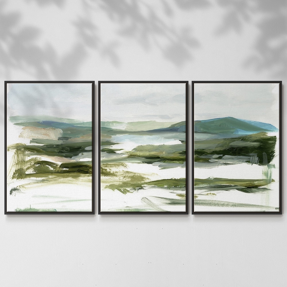 Marsh Sketch I - Multi Piece Framed Canvas