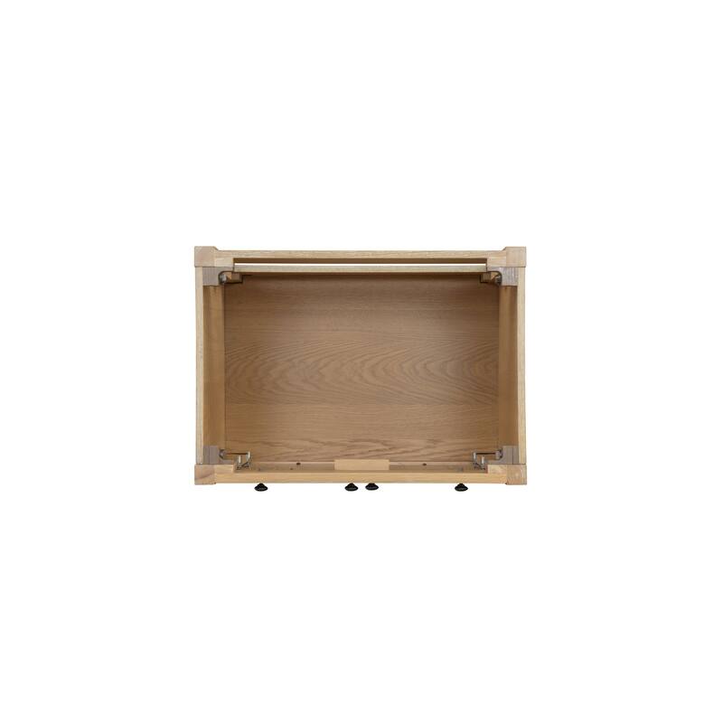 31" Cane Paneled Bathroom Vanity with Engineered Stone Top - 31 L x 22 D x 34 H