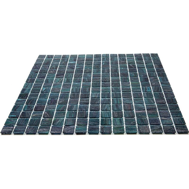 Apollo tile 12" x 12" Celestial Glossy Pine Green Glass Tile (20 sq ft/case) - 20 Pack