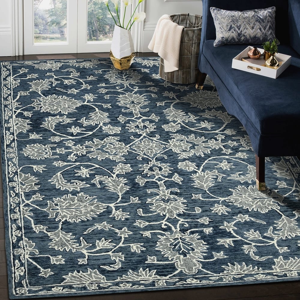 Romesha Hope Hand-Hooked Wool Area Rug