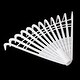 preview thumbnail 4 of 3, 10.6x14.6" Leaf Rake Replacement, 2Pcs Plastic Lawn Folding Grass Tool, White