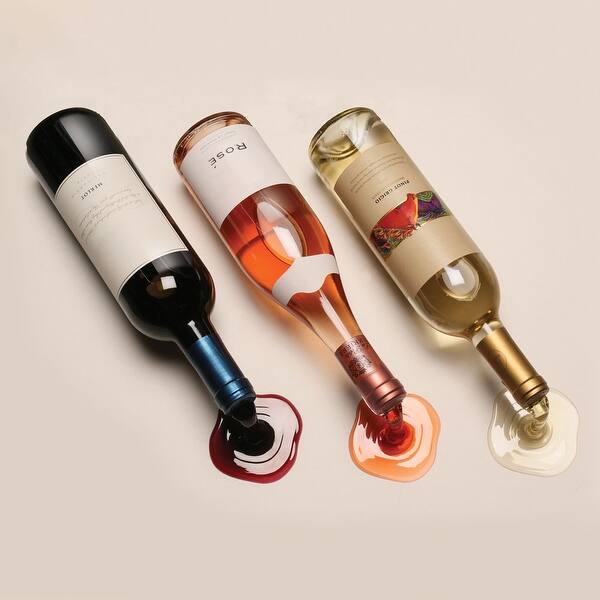 Shop Spilled Wine Bottle Holders 3 High Overstock 18056313