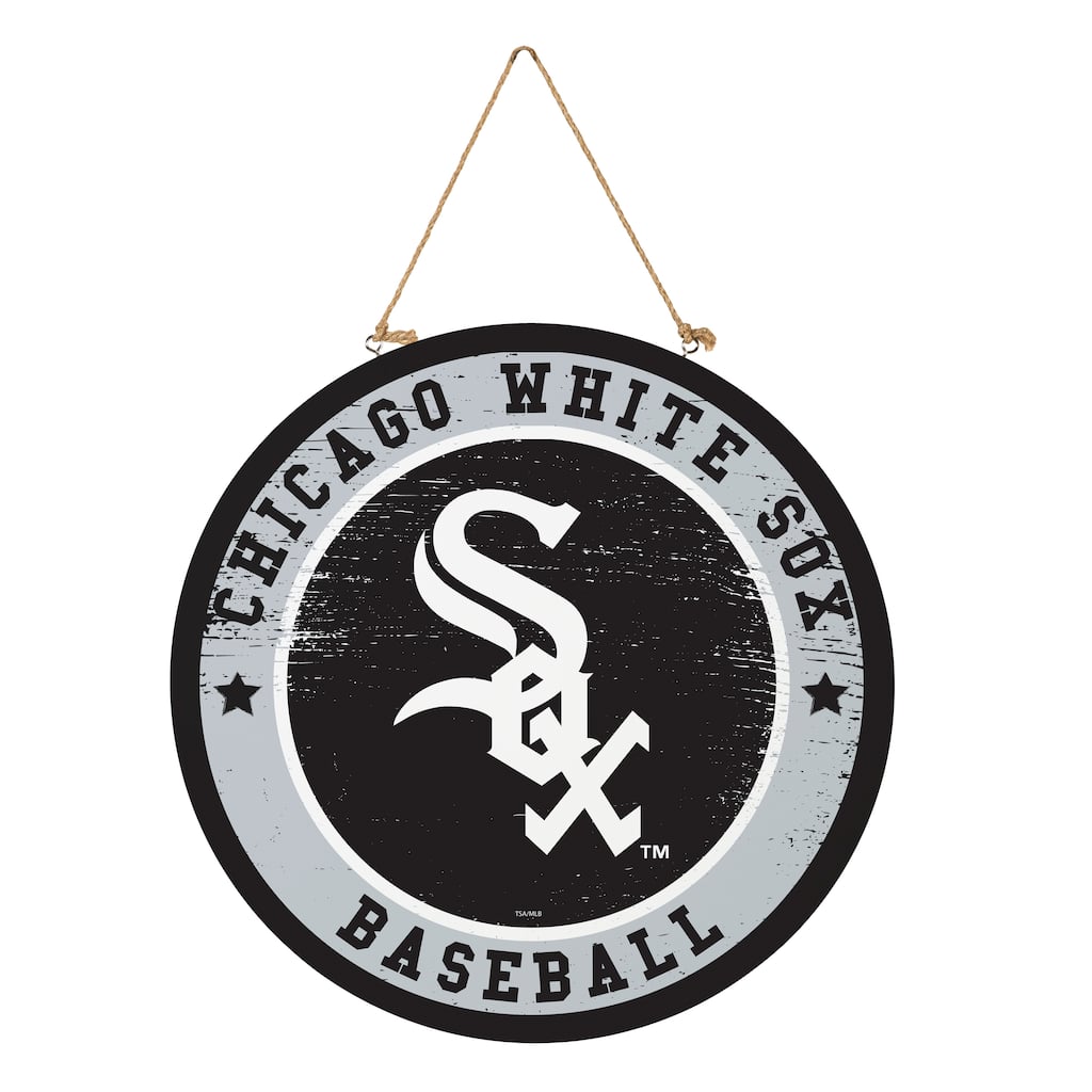 Chicago White Sox Wooden Door Decor Wall Sign - Multi-Color