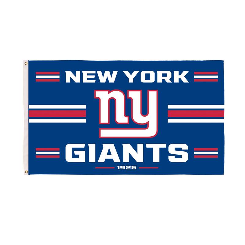 New York Giants Single Sided Flag w/ 2 Grommets, 3'x5'