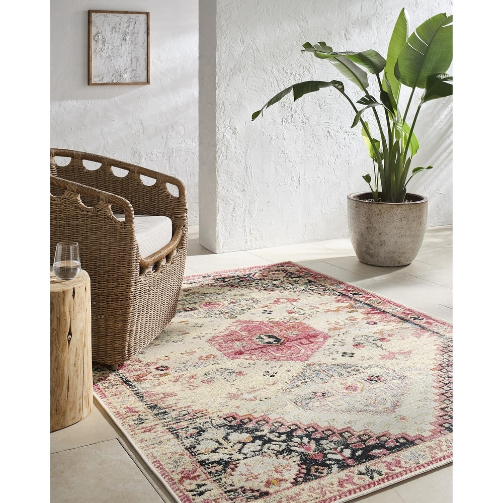 Livabliss Warsaw Traditional Indoor / Outdoor Area Rug