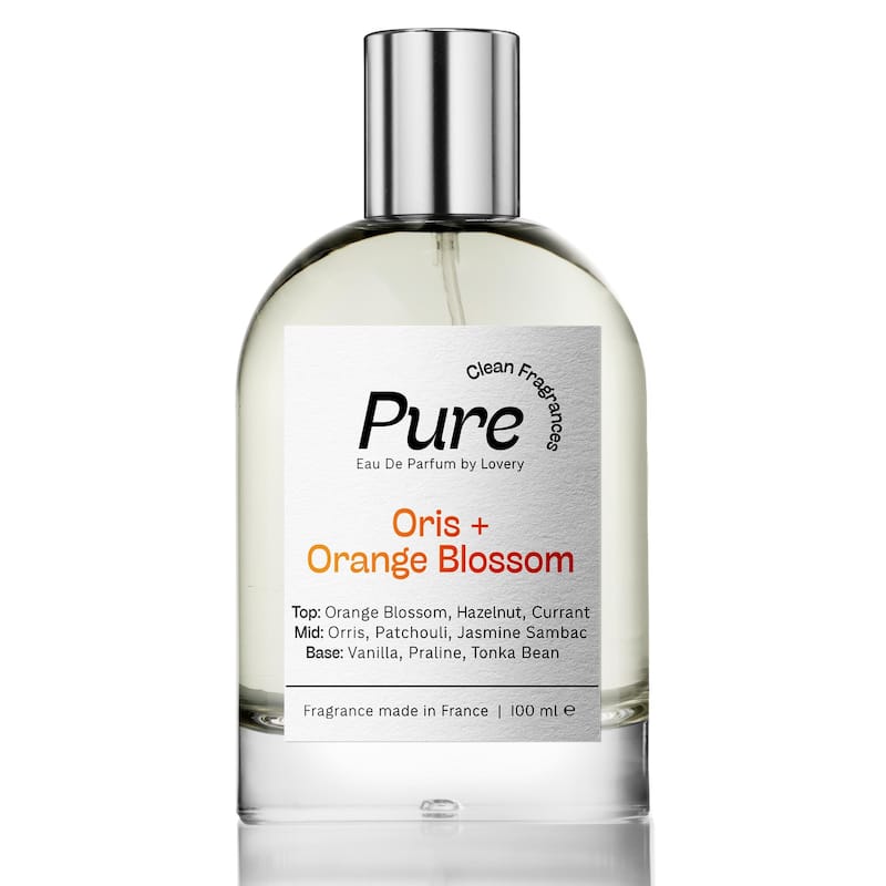 Lovery Pure Oris and Orange Blossom Eau de Parfum, Made in France 3.4 oz