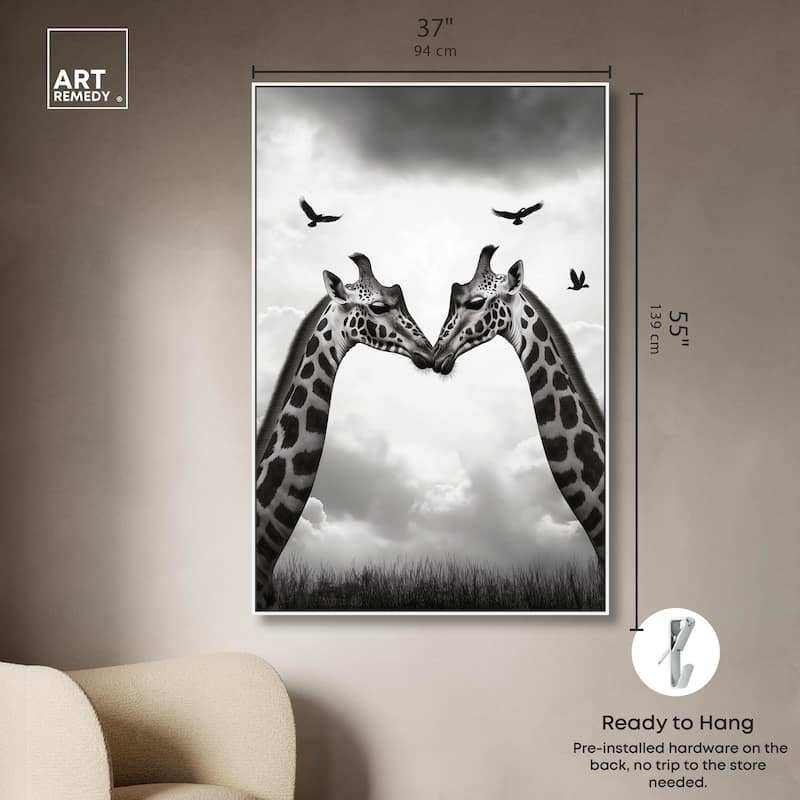 Giants in Love II Canvas by Art Remedy