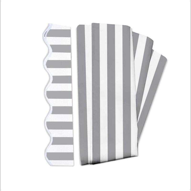 ALEKO Replacement Fabric for Patio Retractable 13x10 ft Awning Grey/White